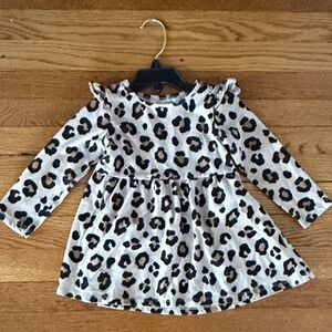 The Children's Place Leopard Print Dress - Black and White